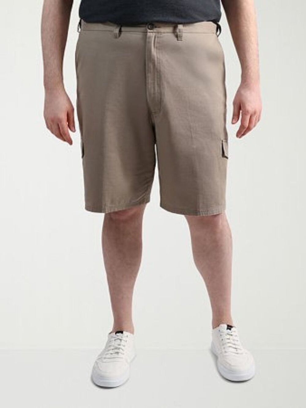 Big & Tall Haggar Men's Cotton Cargo Short, Size: 48W, Khaki